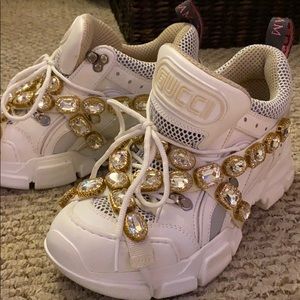 womens gucci sneakers with jewels